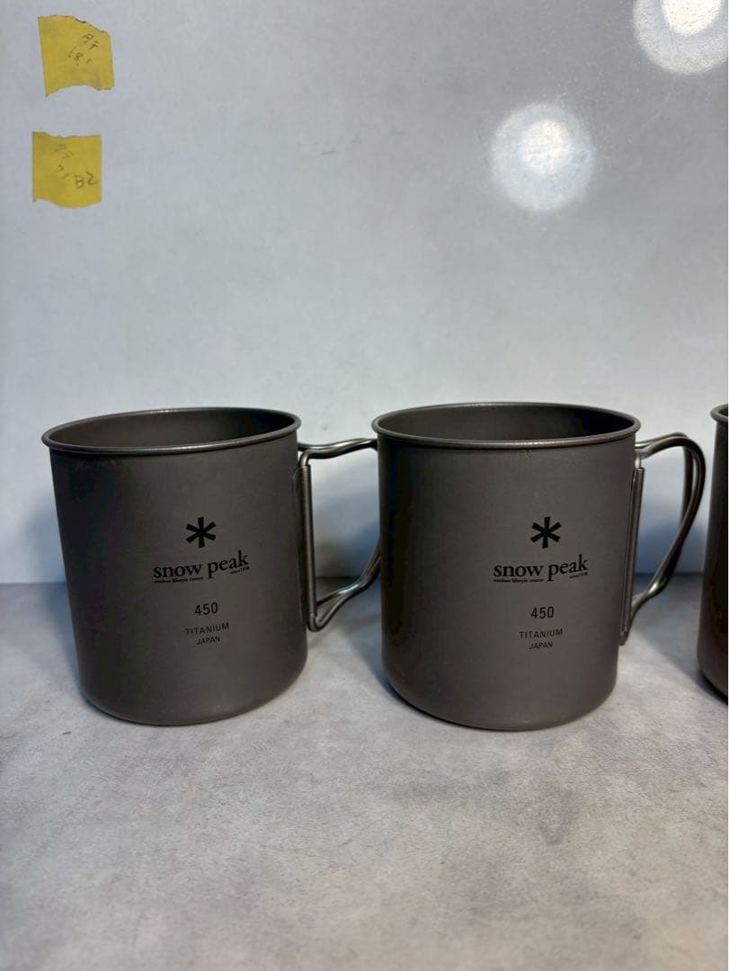  Peak スノーピーク チタンシングルマグ 450 4個セット 日本製