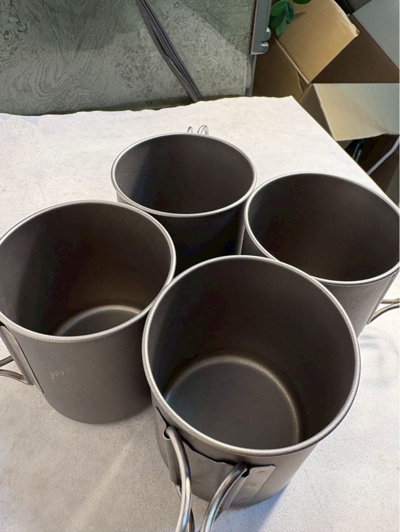  Peak スノーピーク チタンシングルマグ 450 4個セット 日本製