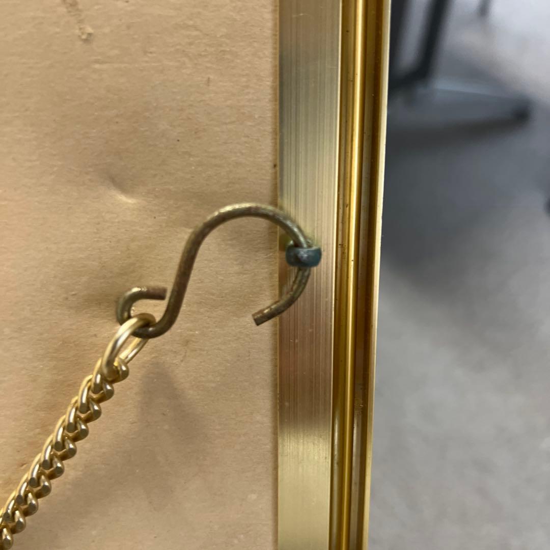 喜多川歌麿 パブミラー 浮世絵 女性と茶碗 金属製フレーム 鏡 壁掛け