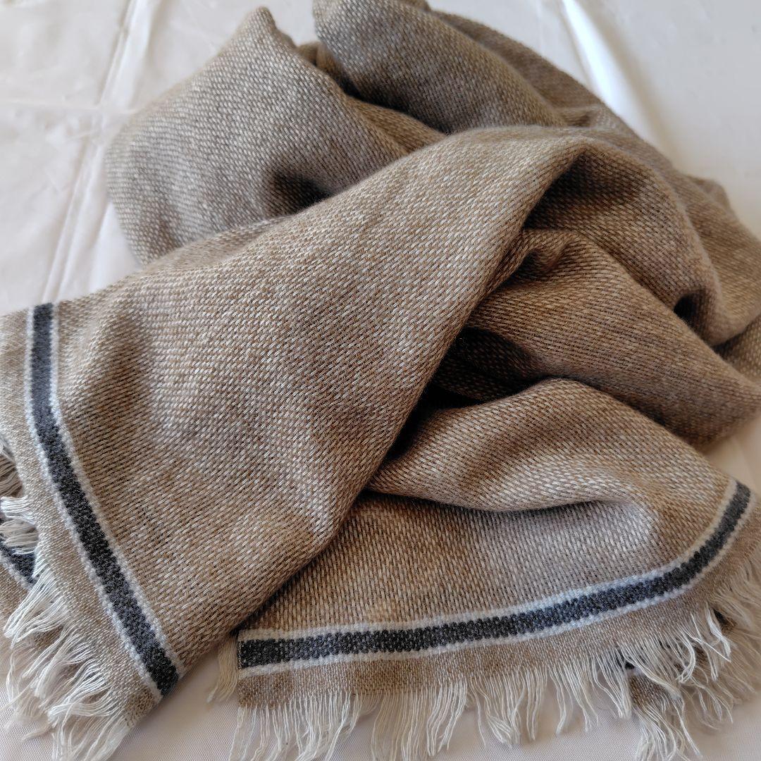 BRUNELLO CUCINELLI ブルネロ クチネリベージュ マフラー未使用