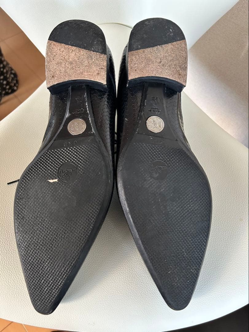 Dolce & Gabbana ブラックレザーシューズ