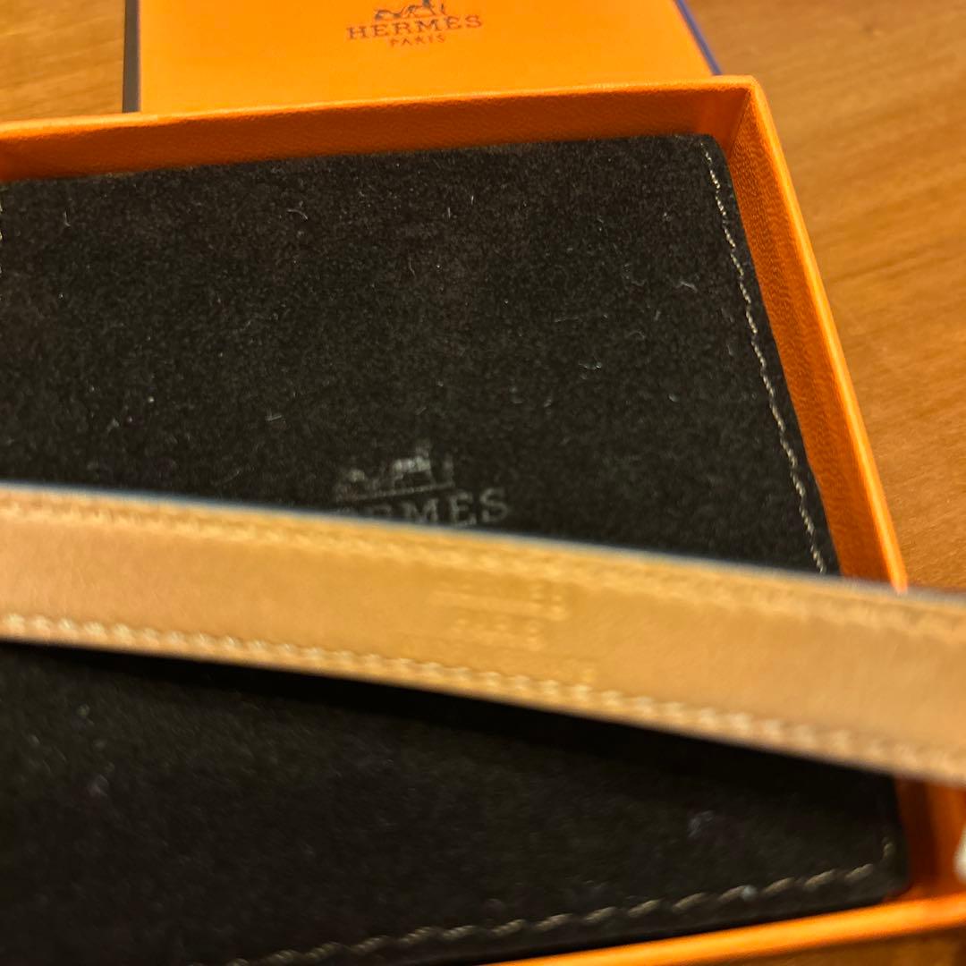 HERMES レザーブレスレット ケリー ドゥブルトゥール 黒