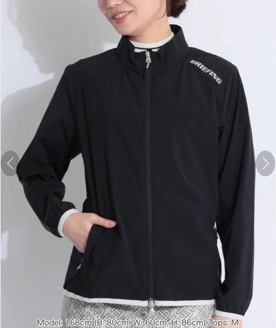 今季新作　ブリーフィングゴルフ 【撥水ストレッチ】スタンドネックシャカブルゾン