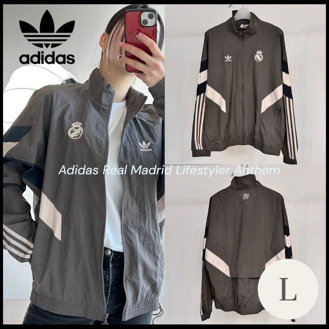 【adidas】レアルマドリード＊アンセムジャケット＊ L