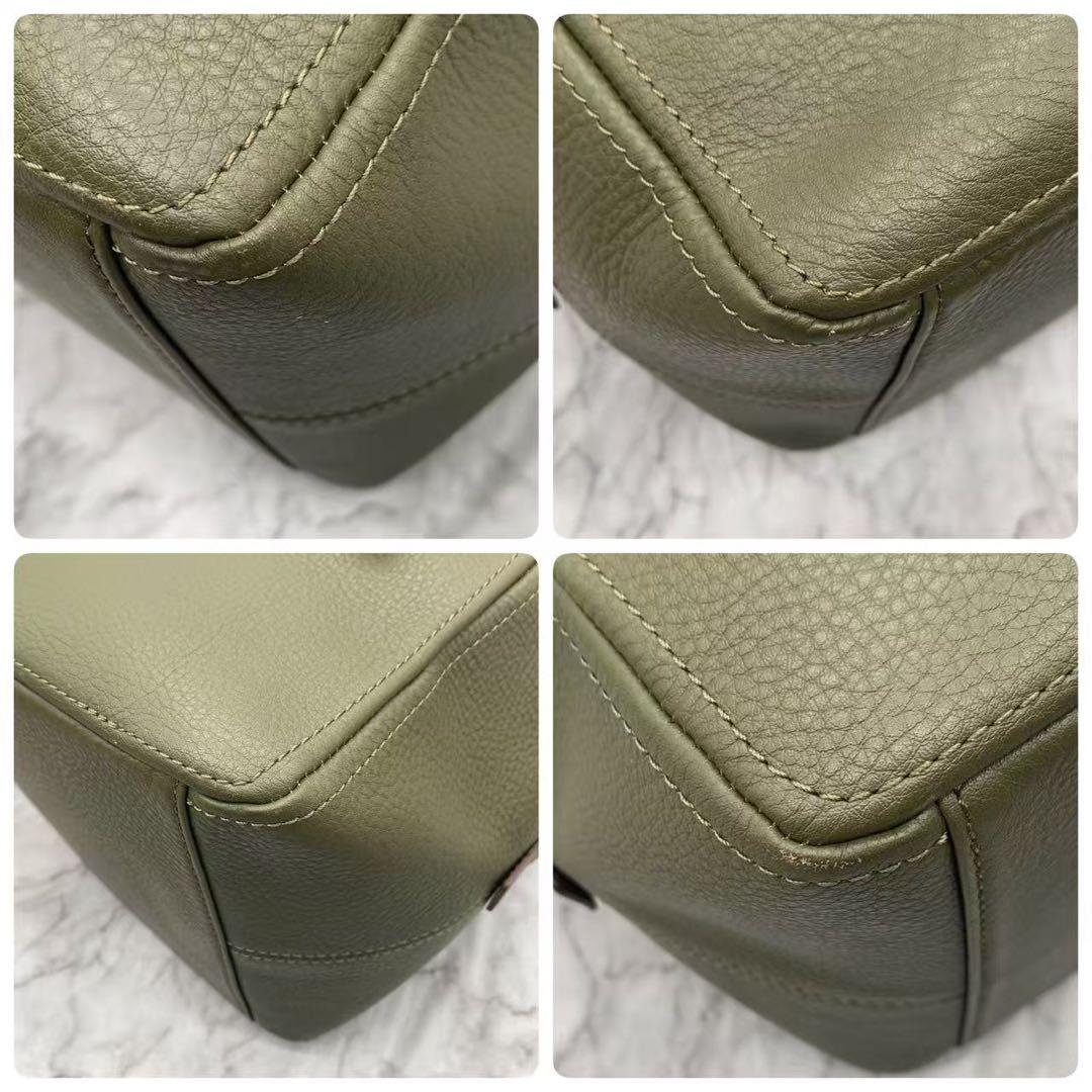 未使用級　土屋鞄　クラルテ　ミニボストンバッグ　肩掛け　保存袋付き　レザー