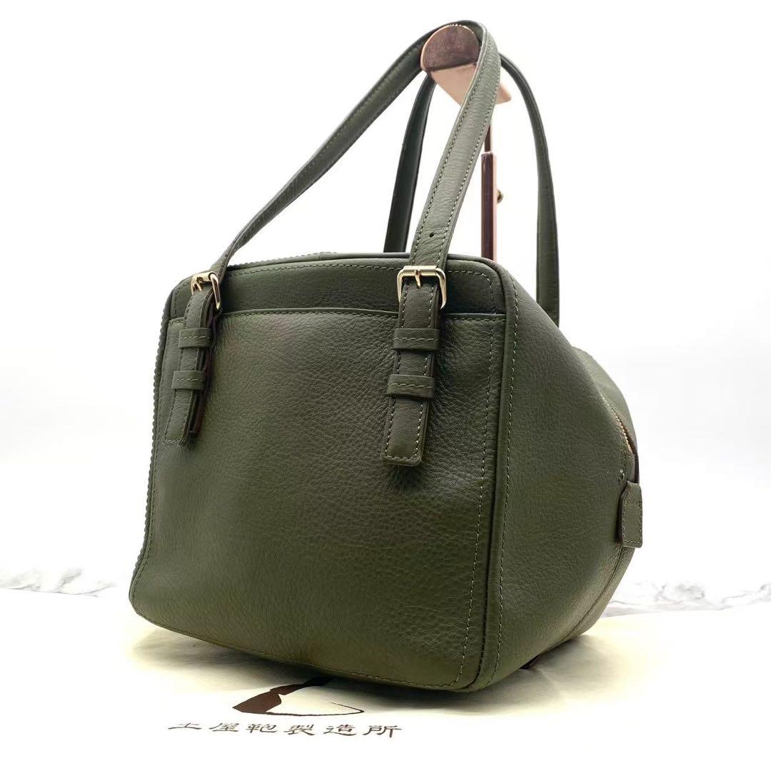 未使用級　土屋鞄　クラルテ　ミニボストンバッグ　肩掛け　保存袋付き　レザー