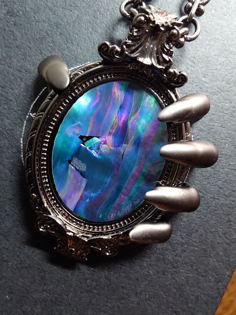 hazama 鏡よ鏡のネックレス　black