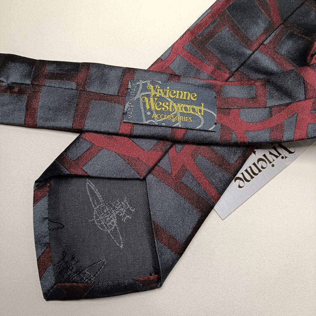 【美品】Vivienne Westwood ネクタイ グレーと赤