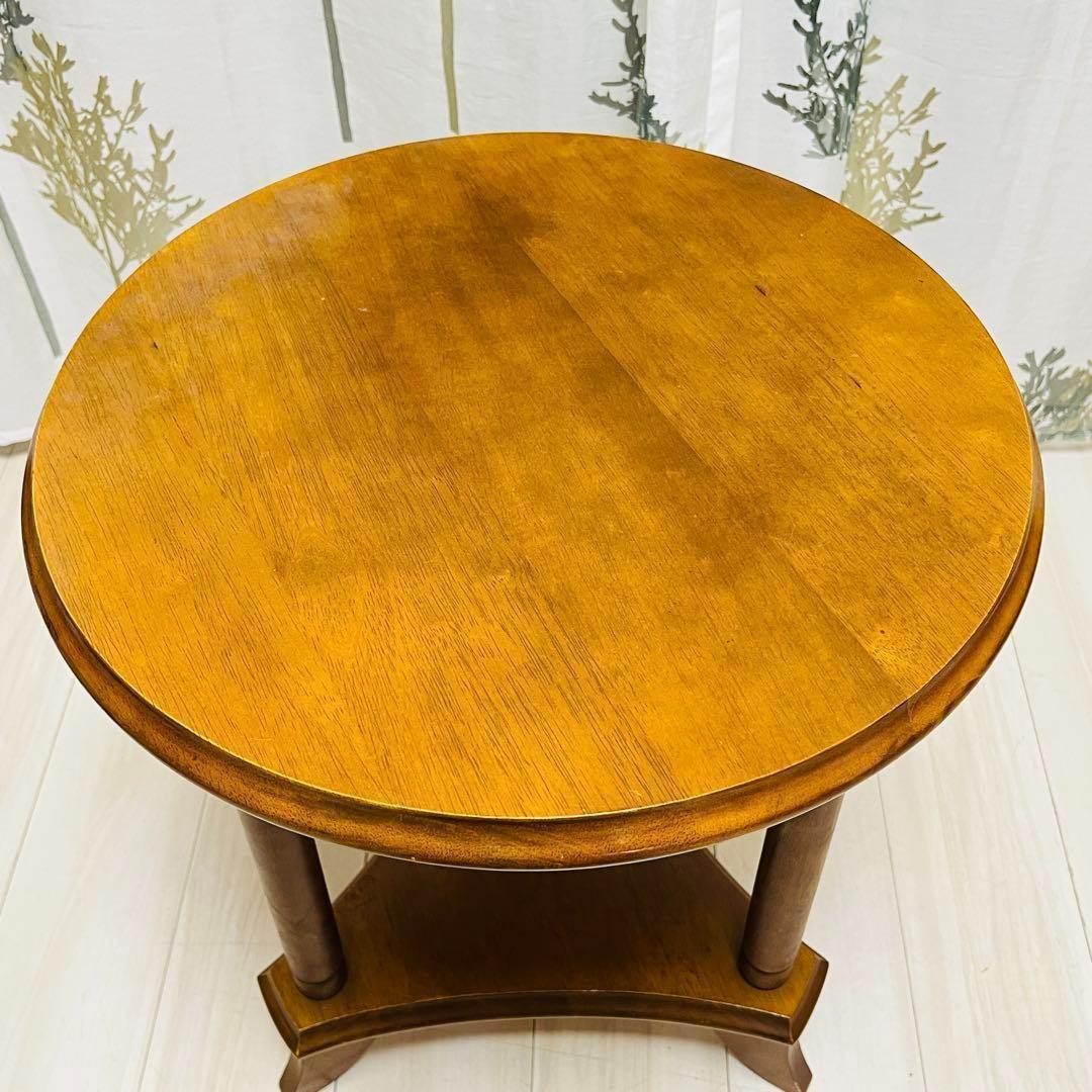 丸型　木製ラウンドテーブル　センターテーブル