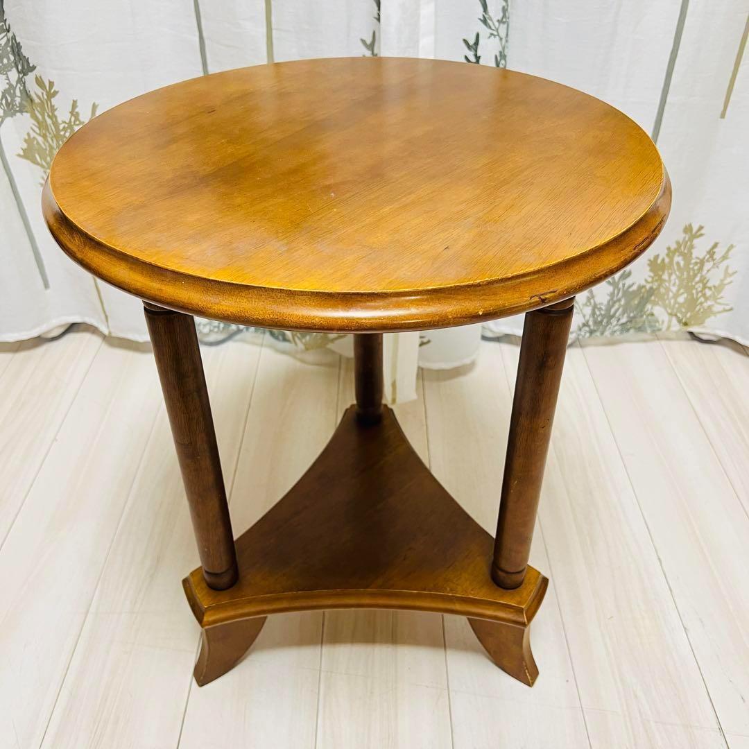 丸型　木製ラウンドテーブル　センターテーブル