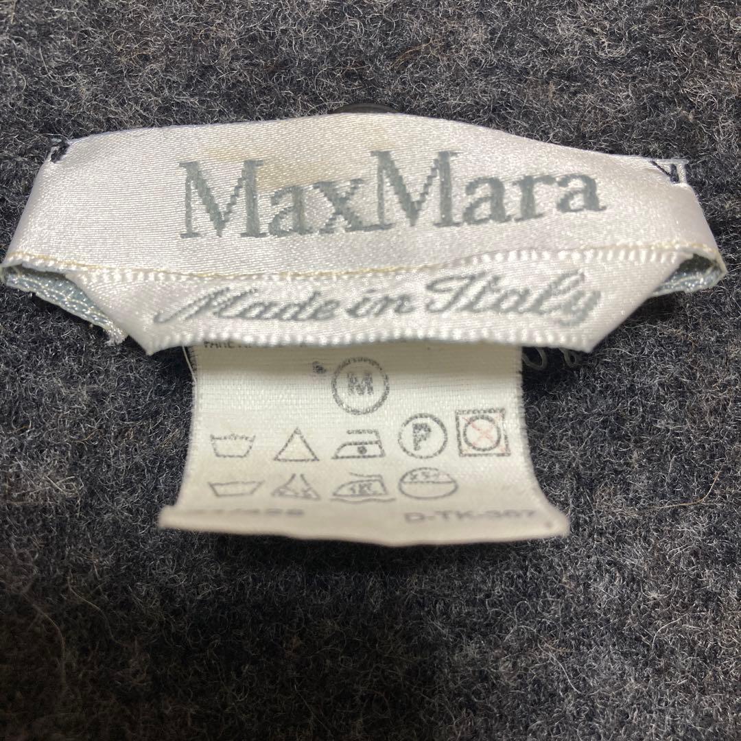最高級白タグ✨マックスマーラ アルパカ ベルテッドラップコート 38 グレー
