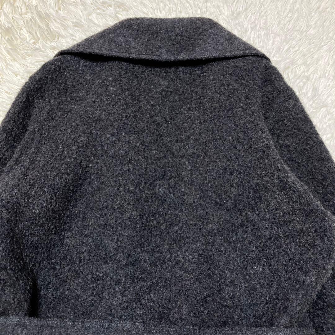 最高級白タグ✨マックスマーラ アルパカ ベルテッドラップコート 38 グレー