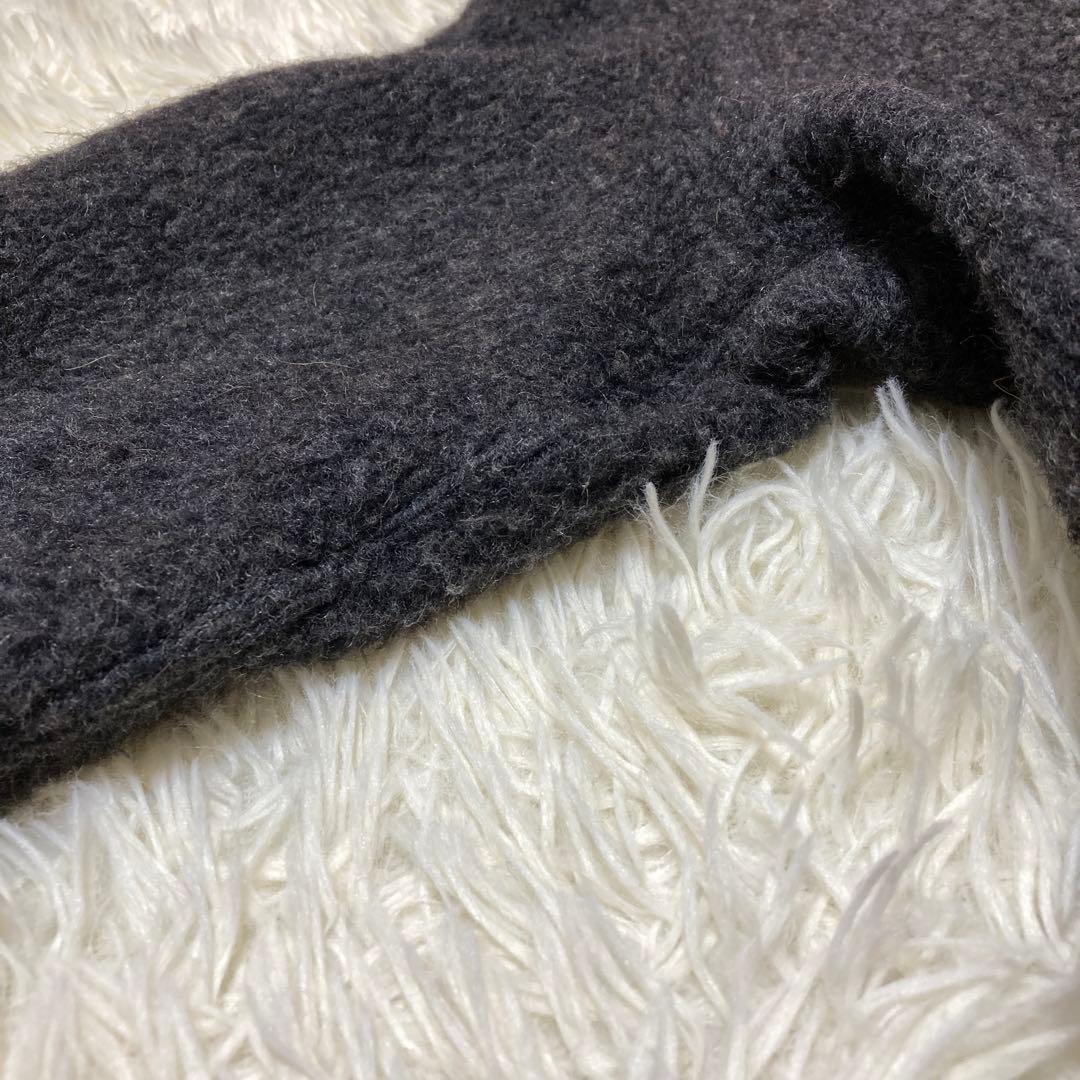 最高級白タグ✨マックスマーラ アルパカ ベルテッドラップコート 38 グレー