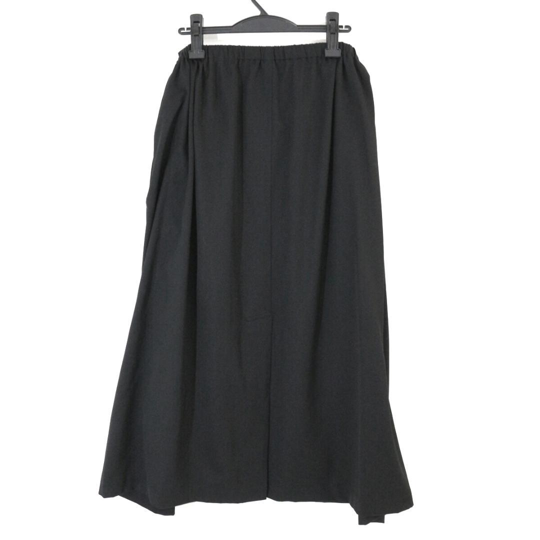 ヨウジヤマモトプールオム 09AW ウールギャバジンラップデザインロングスカート