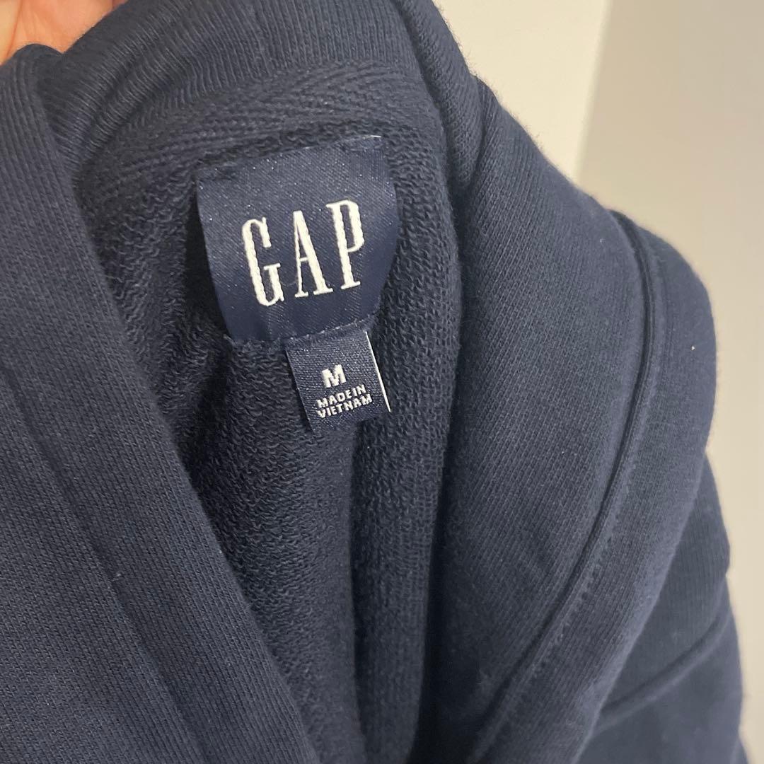 30thアニバーサリー ヘビーウェイトフレンチテリー GAPロゴパーカーネイビー