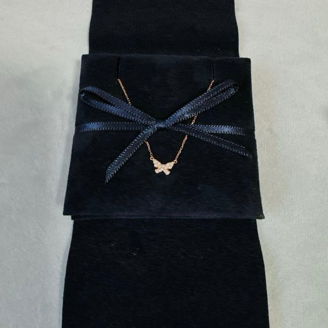 AHKAH バタフライパヴェ ネックレス(K18)