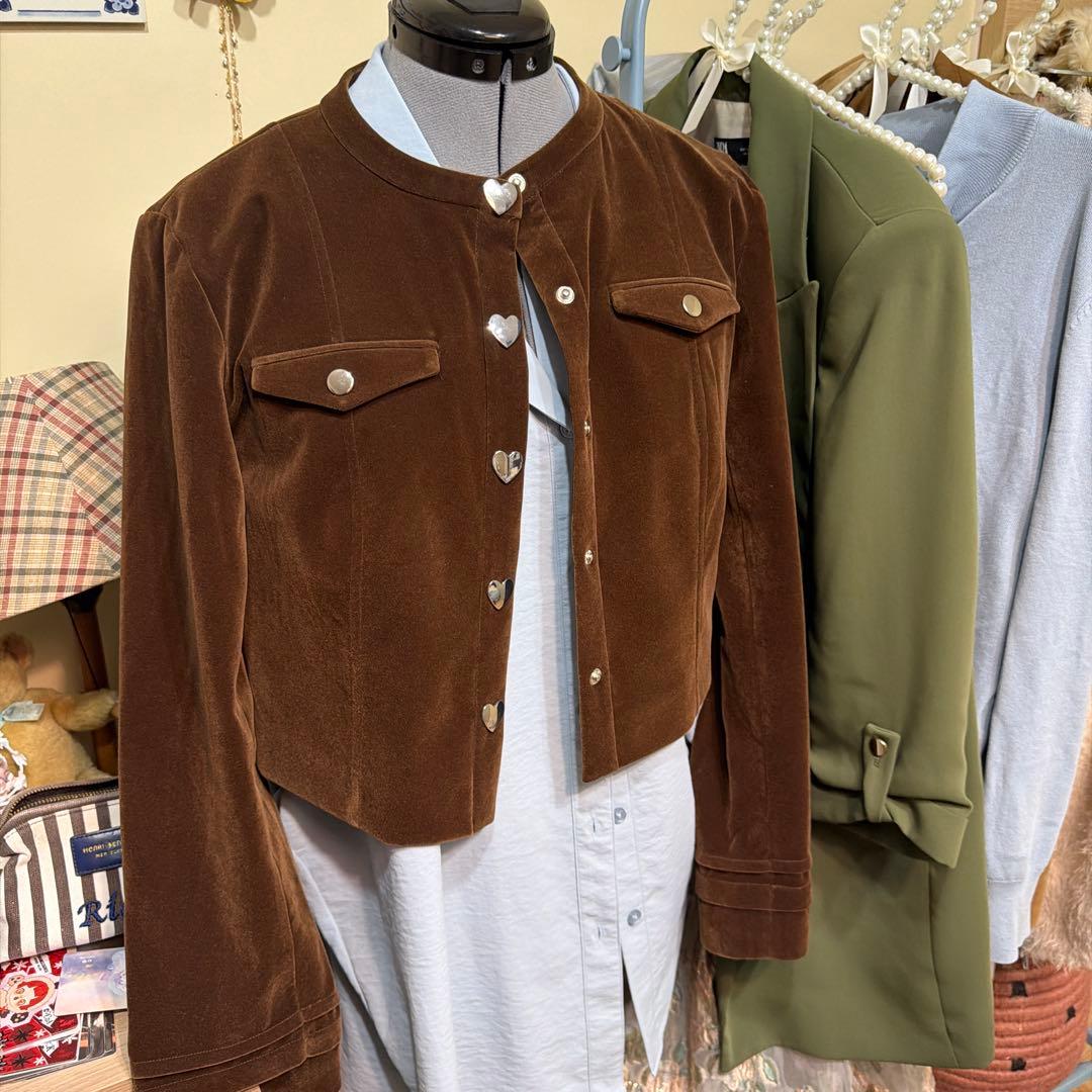 Poppy ポピー　ジャケットHeart Velvet Jacket