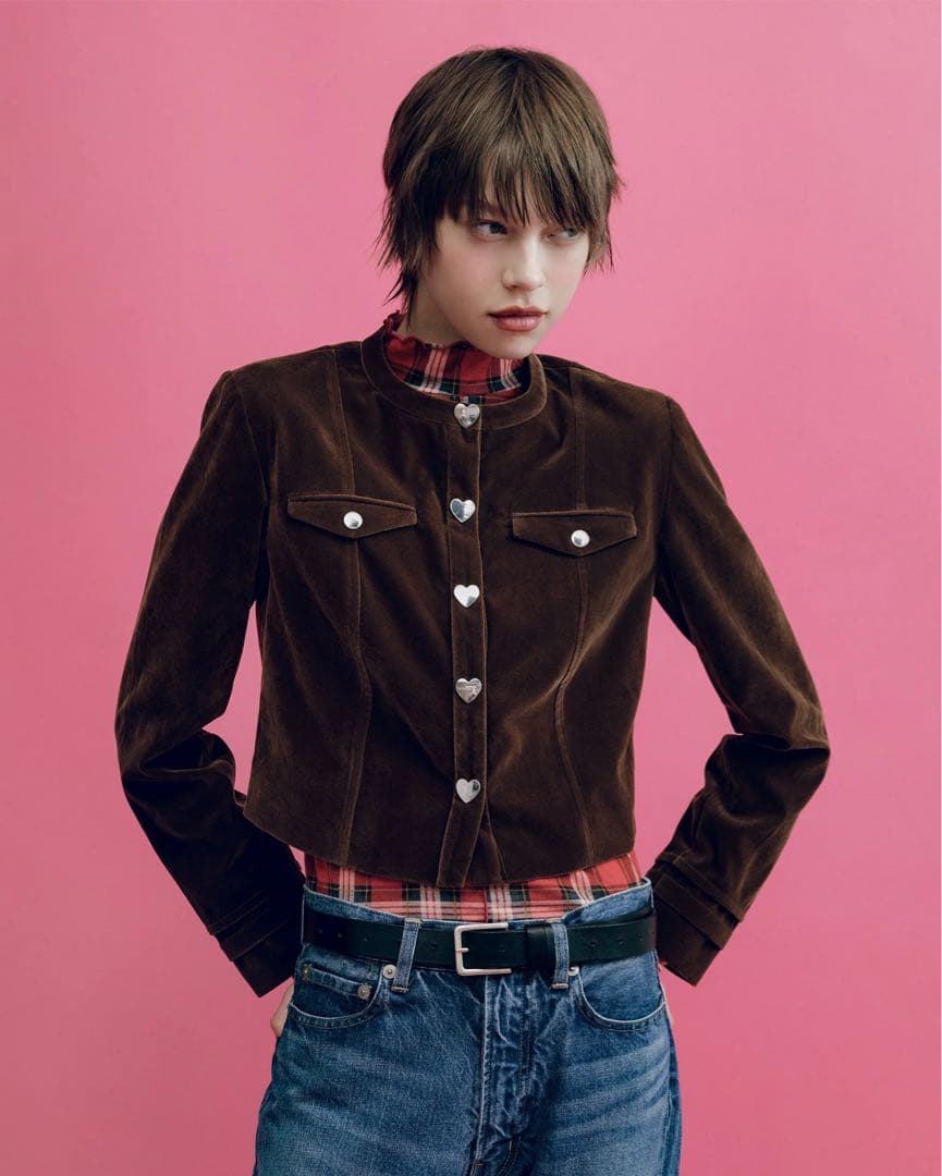 Poppy ポピー　ジャケットHeart Velvet Jacket