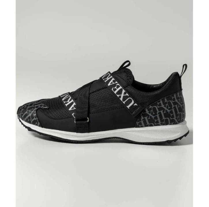 【新品】LUXEAKMPLUS ロゴテープゴルフシューズ 黒　29