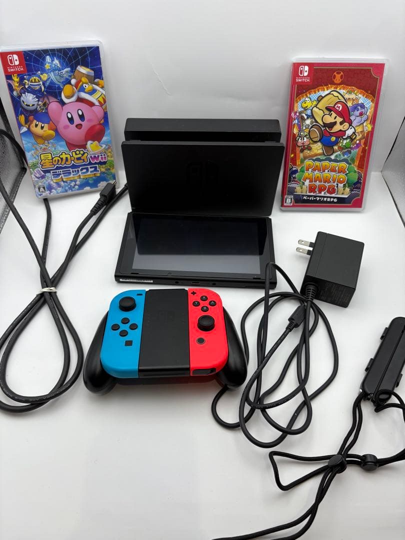 Nintendo Switch 本体 ネオンレッド/ネオンブルー ゲーム2本付き