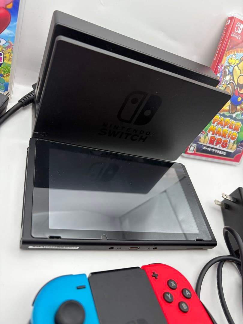 Nintendo Switch 本体 ネオンレッド/ネオンブルー ゲーム2本付き