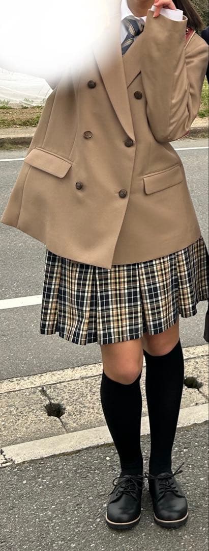 小学生卒業式　ジャケット・スカート・シャツ・ネクタイ4点セット　160サイズ