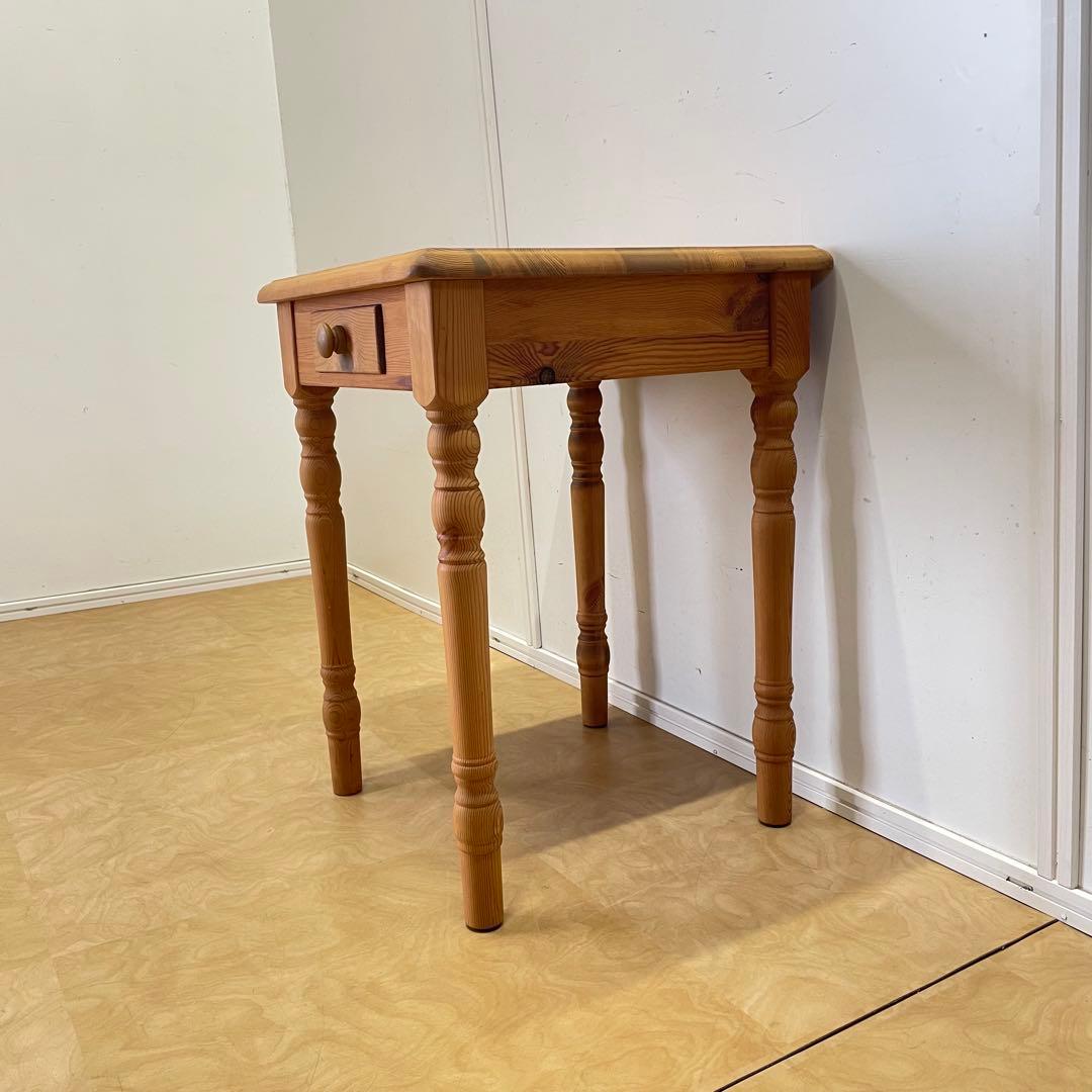 カントリー家具 サイドテーブル 引き出し 電話台 机 デスク 北欧スタイル