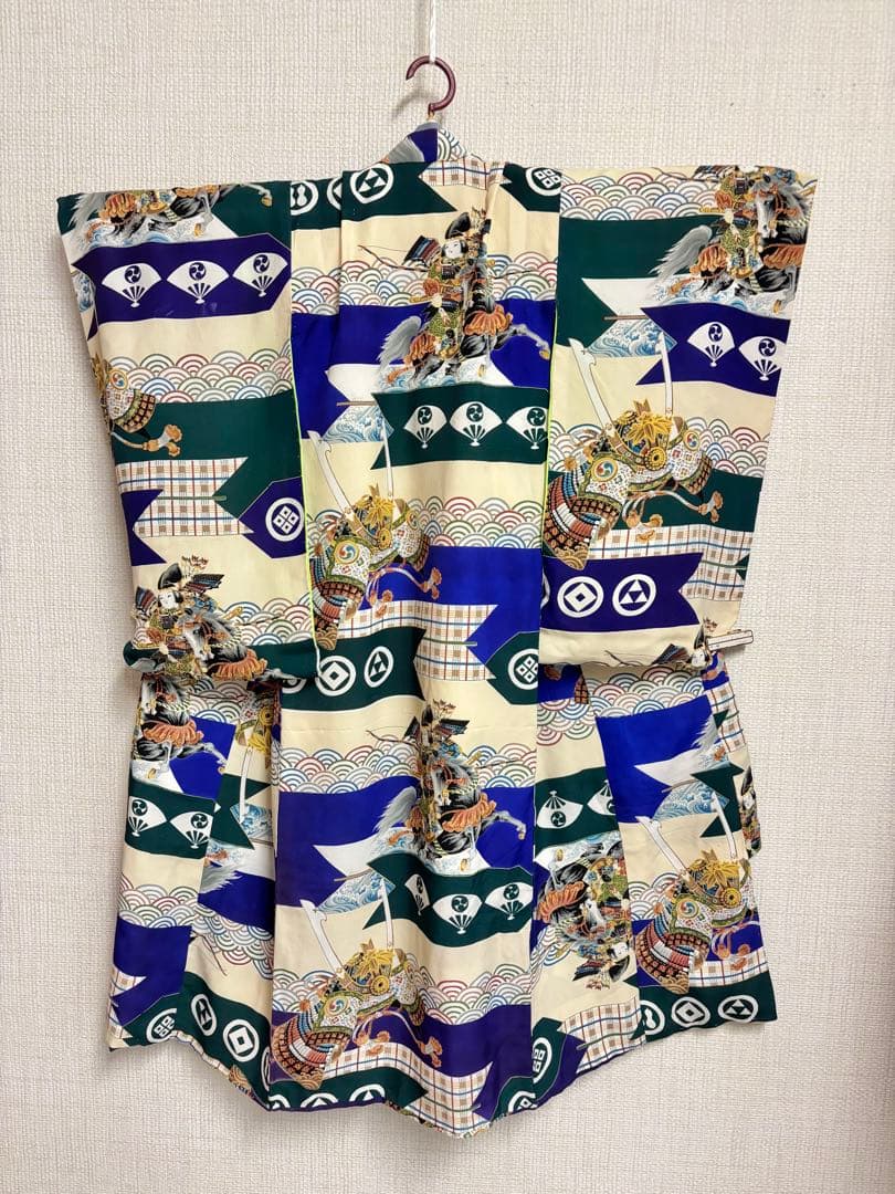 3歳　男の子　被布　アンティーク着物