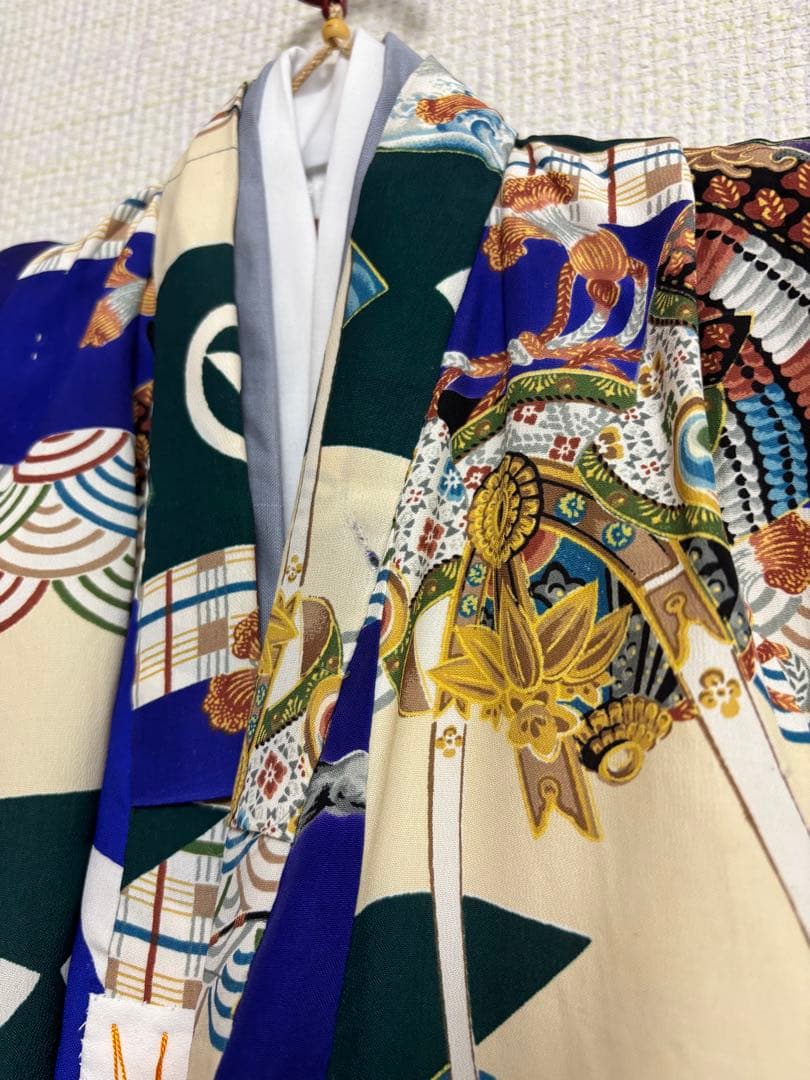 3歳　男の子　被布　アンティーク着物