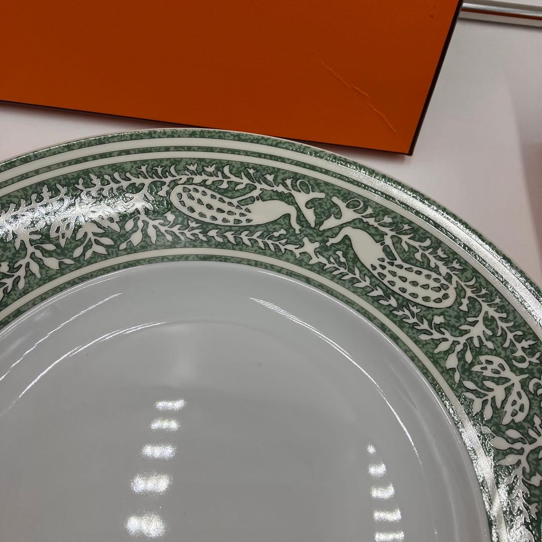 希少　エルメス　アーリーアメリカ　ディナープレート　サービスプレート　33cm