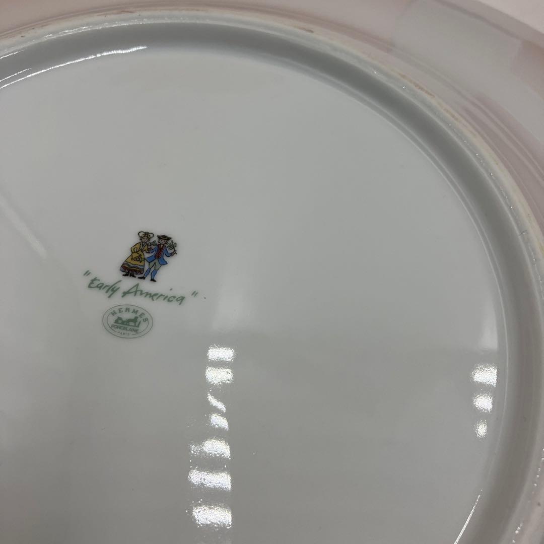 希少　エルメス　アーリーアメリカ　ディナープレート　サービスプレート　33cm