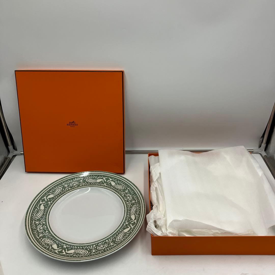 希少　エルメス　アーリーアメリカ　ディナープレート　サービスプレート　33cm