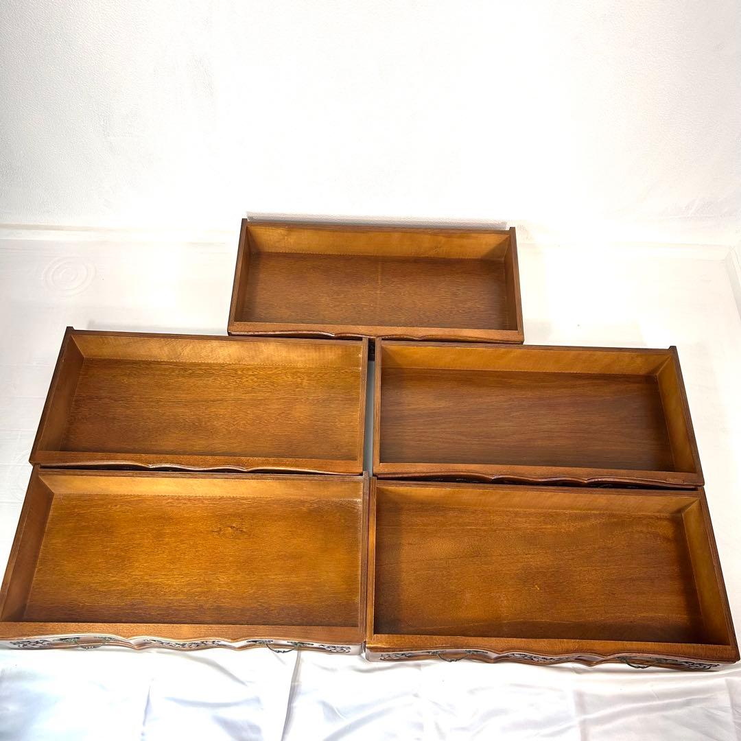 【希少】クラウディオ 猫脚 5段チェスト アンティーク イタリア製 大理石 天板