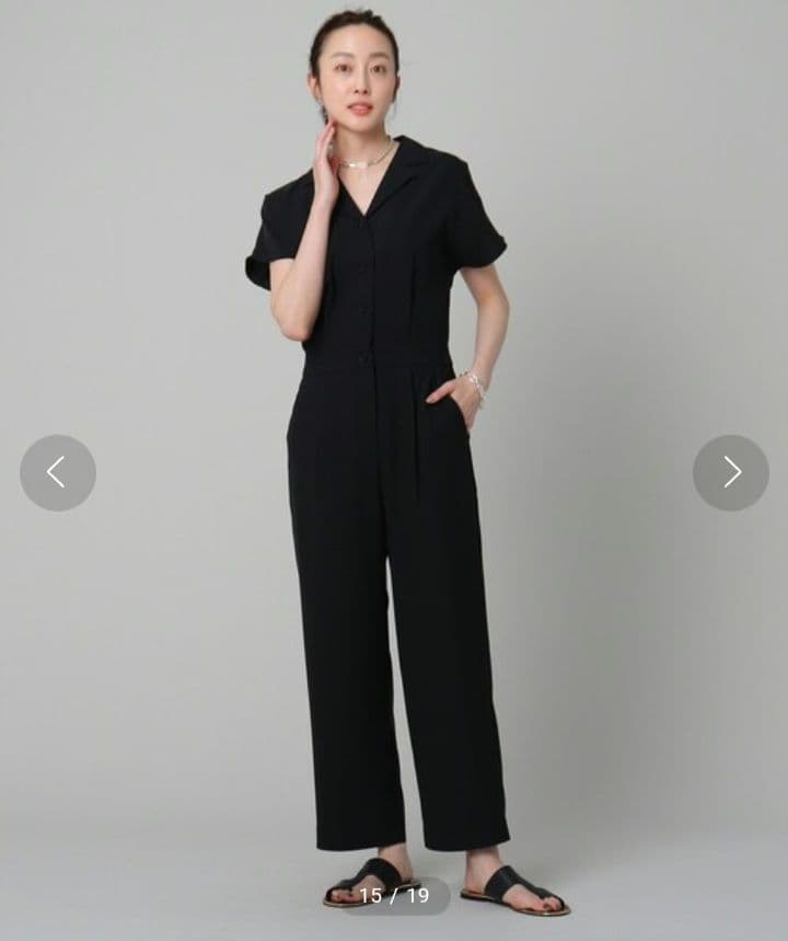 UNTITLED アンタイトル 【こなれ感】リラクシオン ツイル オールインワン