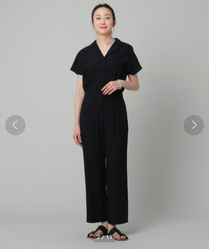 UNTITLED アンタイトル 【こなれ感】リラクシオン ツイル オールインワン