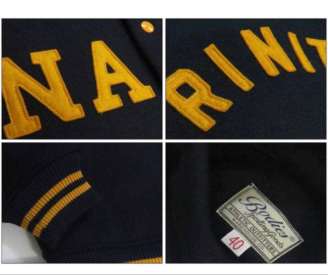 【新品】ウエアハウス 1950'S NAVY VARSITY JACKET新作