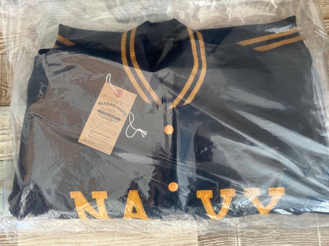 【新品】ウエアハウス 1950'S NAVY VARSITY JACKET新作