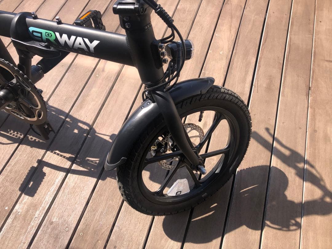 【送料込み】ERWAY A01 Lite 折りたたみ電動アシスト自転車 ブラック