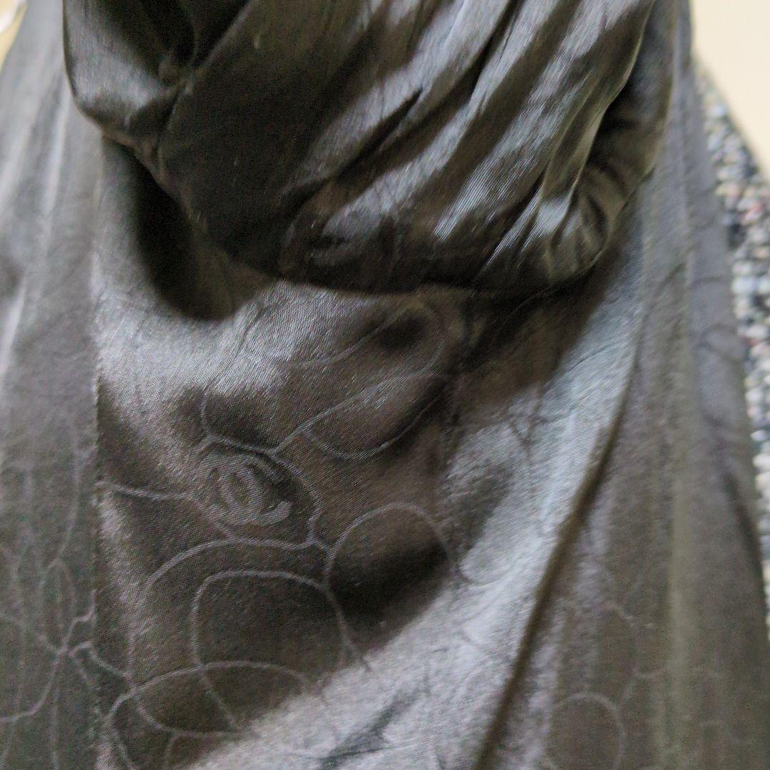 シャネル黒と白のツイード テーラードジャケット