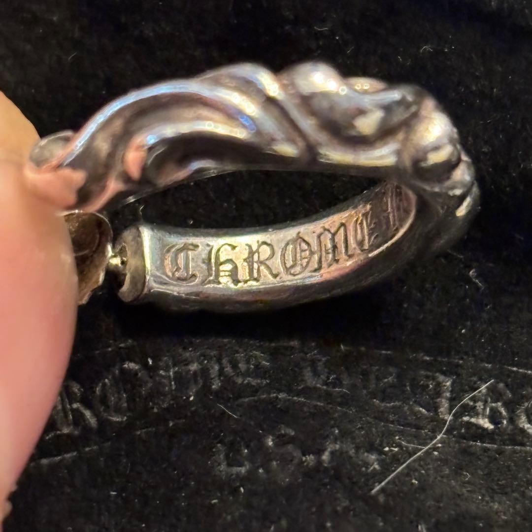 CHROME HEARTS スクロール フープ ピアス インボイス原本付