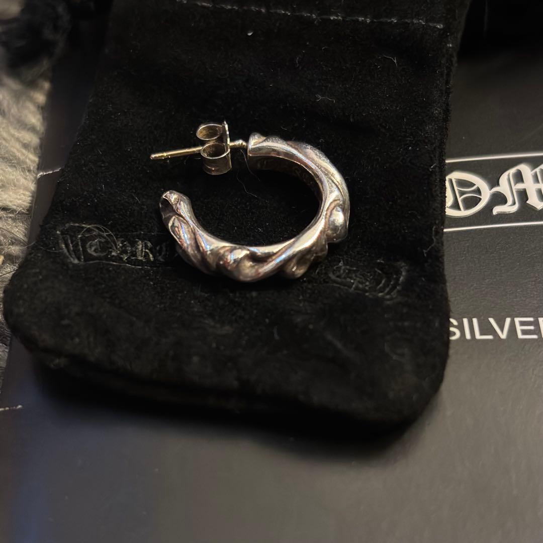 CHROME HEARTS スクロール フープ ピアス インボイス原本付