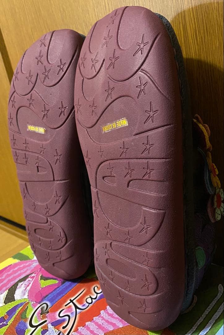 未使用　estacion エスタシオン　お花モチーフシューズ