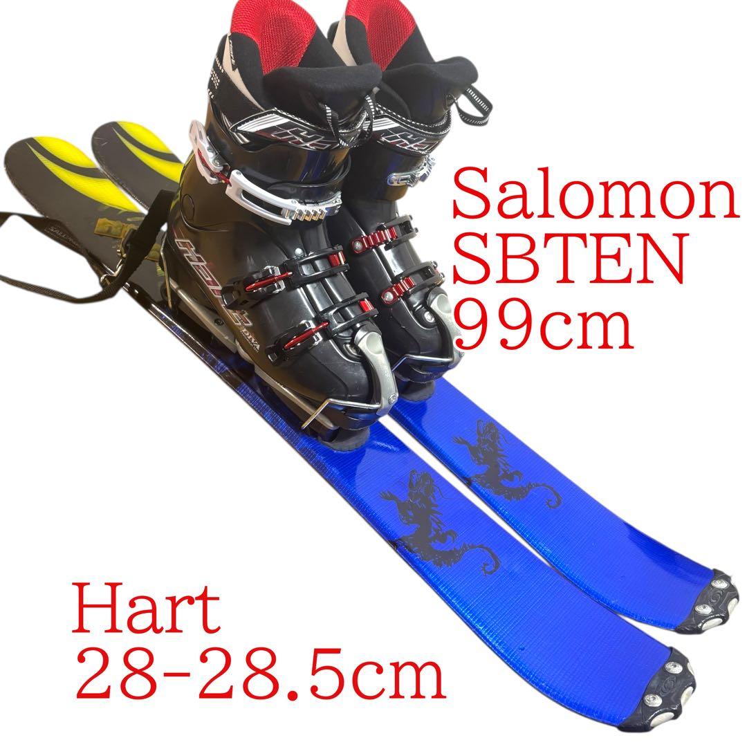 メンズ　ショートスキー　ファンスキーセット　28-28.5cm Salomon
