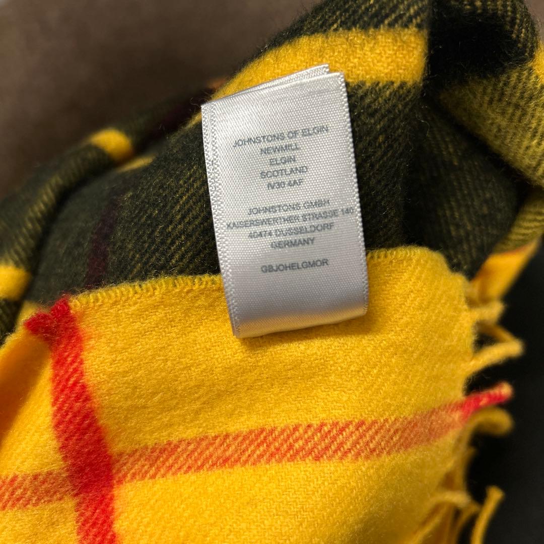 ジョンストンズ Johnstons カシミア 100% ストール 中判