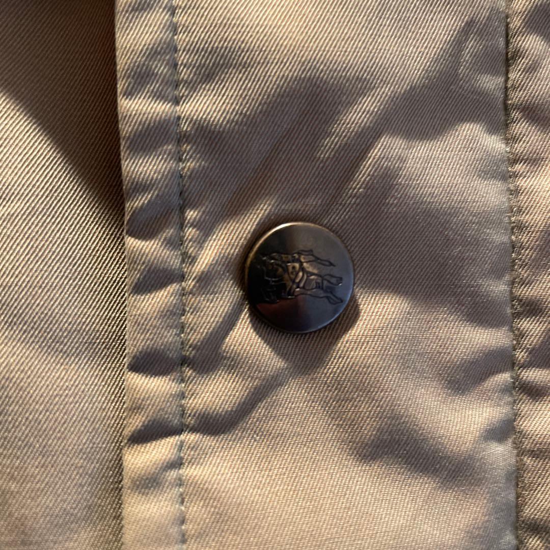 80's90's英国製別注【バーバリー×マルゼン】玉虫色ハーフコートカバーオール