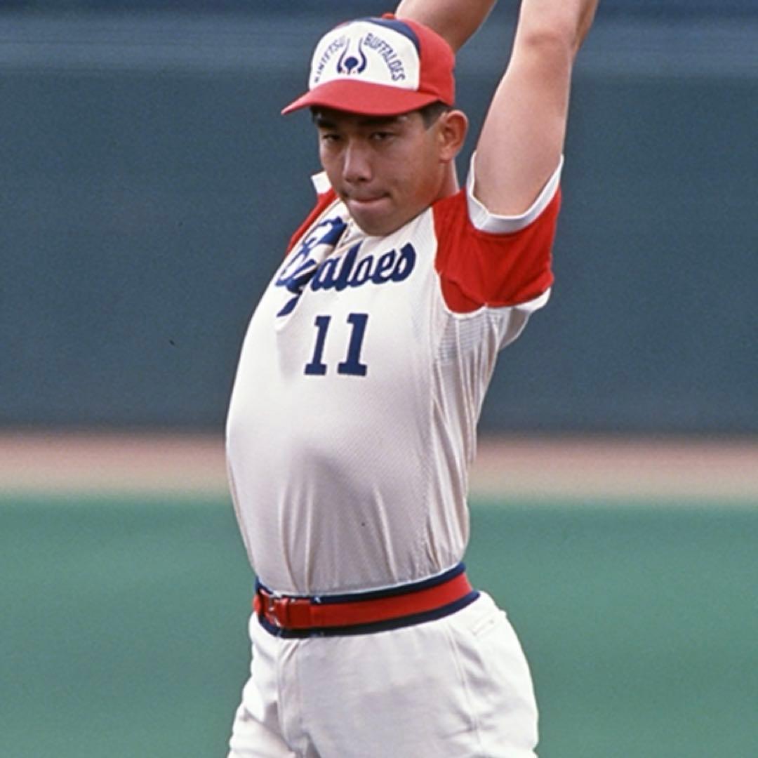 美品 NEWERA 7 5/8 60.6cm 大阪 近鉄 バファローズ 岡本太郎