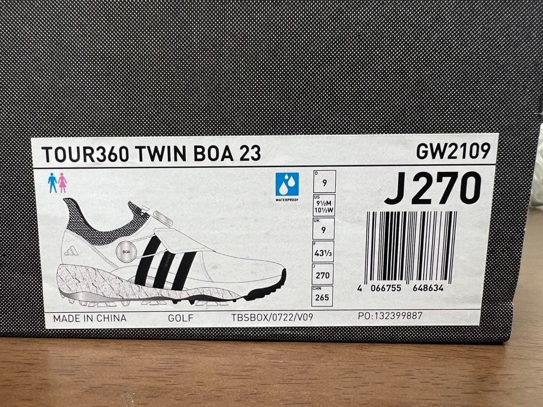 （新品）adidas ツアー360 ツインボア 23 （27cm）