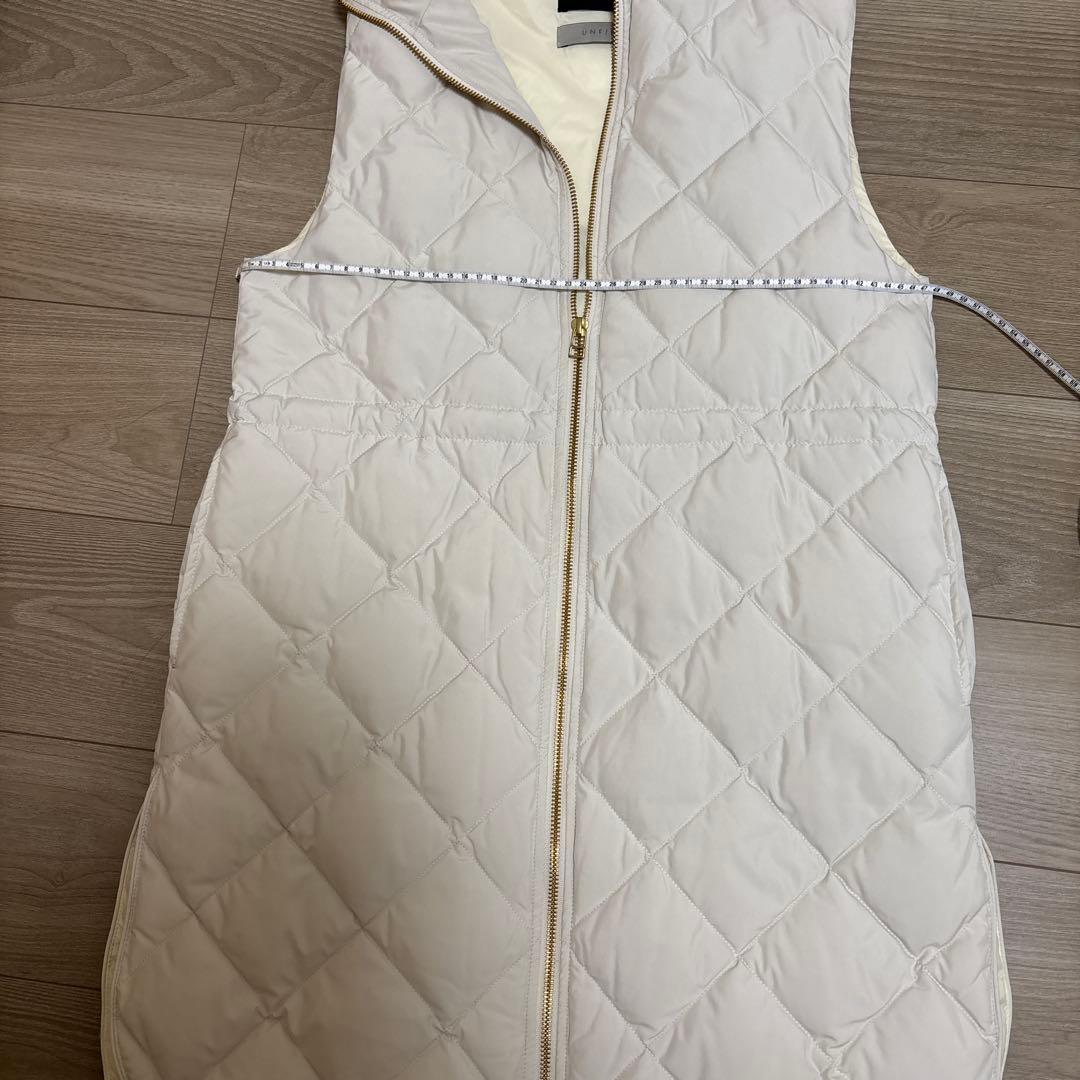 TAION UNFILOコラボ　ダウンベスト　キルティング　フード付きダウン