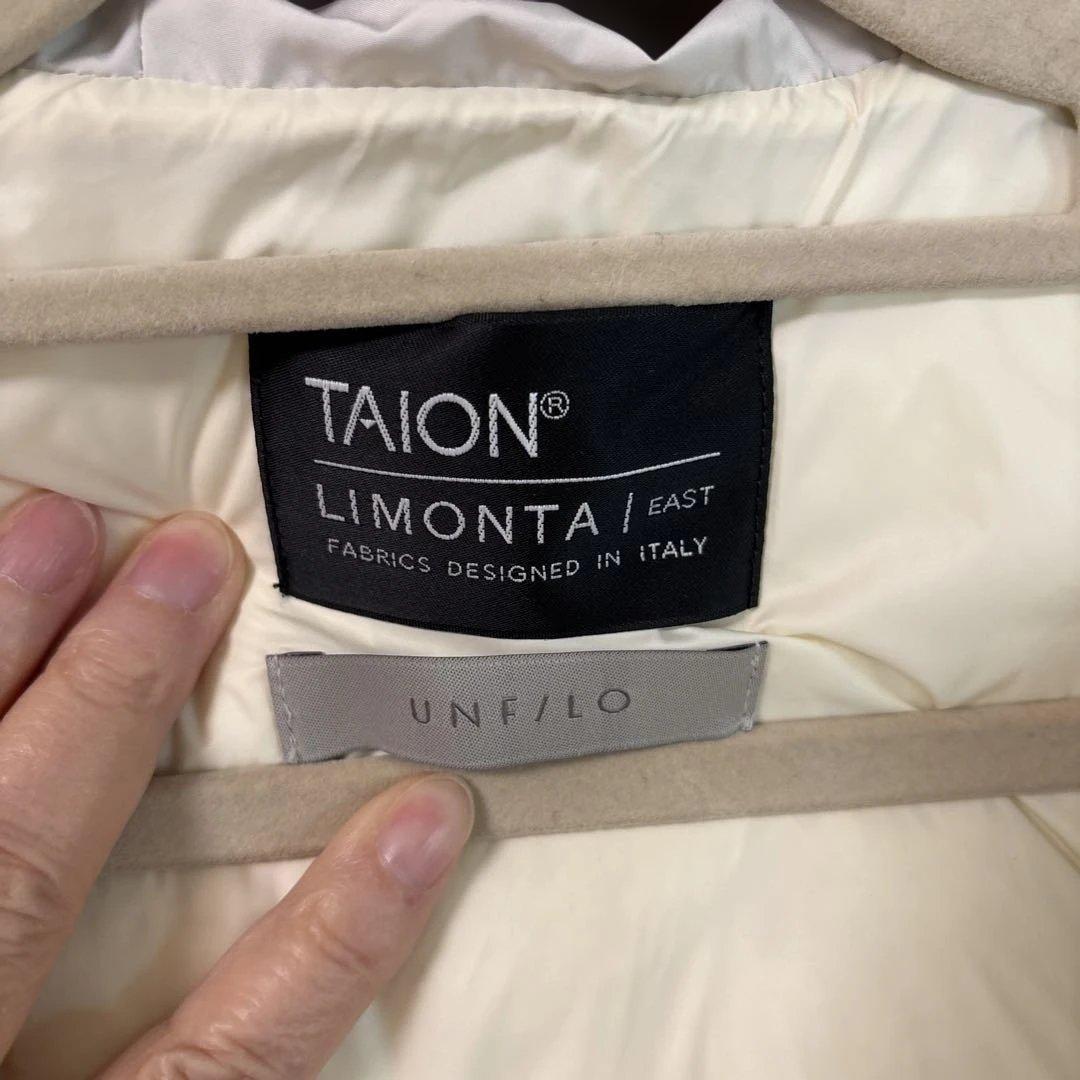 TAION UNFILOコラボ　ダウンベスト　キルティング　フード付きダウン