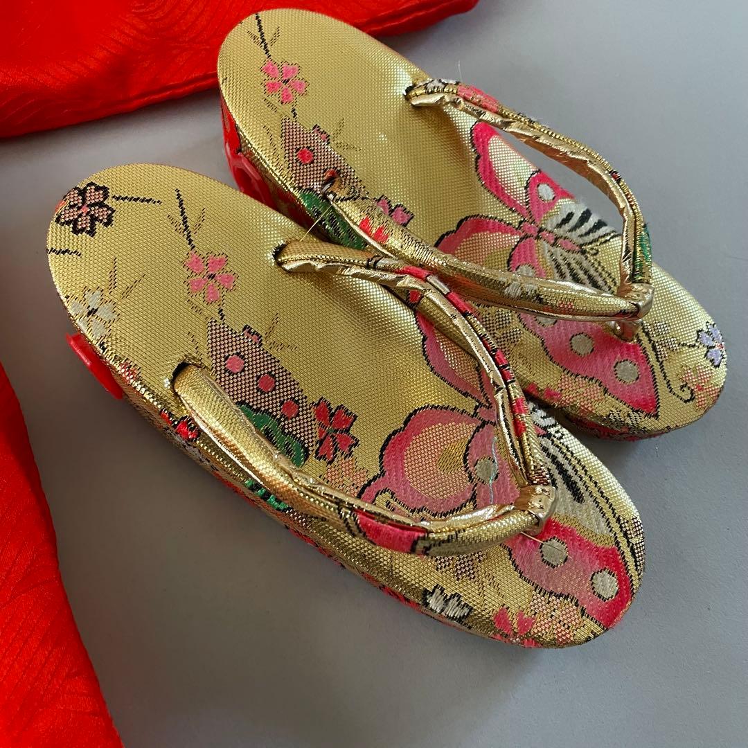 七五三　3歳　正絹お着物セット